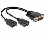 Delock adaptér DMS-59 samec> 2 x HDMI samice 20 cm 