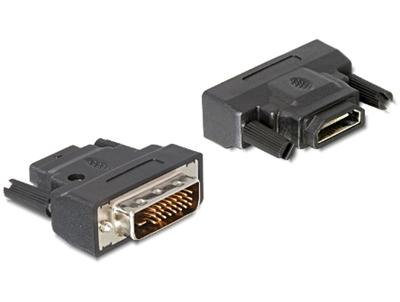 Delock adaptér DVI 24+1 samec > HDMI samice s LED