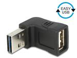 Delock adaptér EASY-USB 2.0-A samec-->USB 2.0-A samice pravoúhlý nahoru/dolů