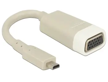 Delock Adaptér HDMI-micro D samec > VGA samice