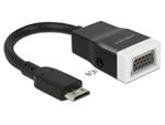 Delock adaptér HDMI-mini C samec > VGA samice s audio