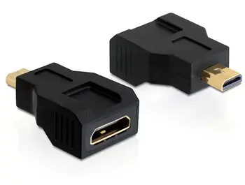 Delock adaptér HDMI mini C samice > HDMI micro D samec