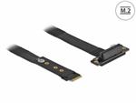 Delock Adaptér M.2 klíč M na PCIe x4 NVMe, pravoúhlý, s kabelem délky 20 cm