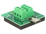 Delock adaptér Micro USB male > Terminal Block 6 Pin