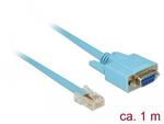 Delock Adaptér RS-232 DB9 samice > 1 x Sériový RS-232 RJ45 samec 1 m