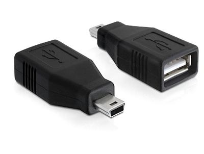 Delock Adaptér USB 2.0 Samice > USB mini konektor SAMEC