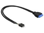 DeLock adaptér USB 3.0 19-pin samice na USB 2.0 8-pin samice