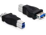 DeLock adaptér USB 3.0-B samec na USB 3.0 A samice