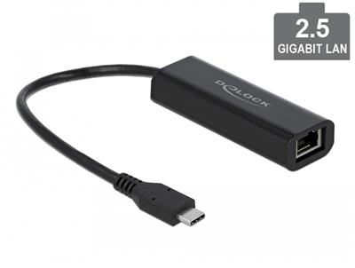 Delock Adaptér USB Type-C™ samec na 2,5 Gigabit LAN