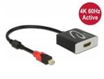 Delock Adaptér z Active mini DisplayPort 1.4 na HDMI, 4K, 60 Hz (HDR)