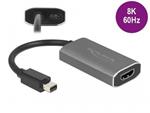 Delock Adaptér z Active mini DisplayPort 1.4 na HDMI, 8K, s funkcí HDR