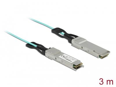 Delock Aktivní optický kabel QSFP+ 3 m