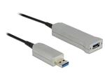 Delock aktivní optický kabel USB 3.0-A samec > USB 3.0-A samice 20 m 