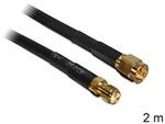 Delock Antenna Cable SMA Plug > SMA Jack CFD200 2 m Low Loss