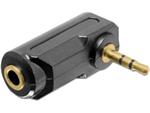 Delock audio adaptér stereo jack 3,5 mm 3 pin samec na samici pravoúhlou