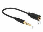 Delock Cable Stereo jack 3.5 mm 4 pin > Stereo plug 3.5 mm 4 pin (changes the pin assignment)