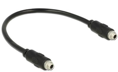 Delock Cable Stereo Jack 3.5 mm female panel-mount > Stereo Jack 3.5 mm female panel-mount 25 cm