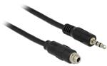 Delock Cable Stereo Jack 3.5 mm female panel-mount > Stereo Jack 3.5 mm male 100 cm