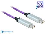 Delock Cable Thunderbolt™ optical male / male 10 m purple 