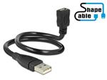 Delock Cable USB 2.0 Type-A male > USB 2.0 Micro-B female ShapeCable 0.35 m