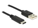 Delock Cable USB 2.0 Type-A male > USB Type-C™ 2.0 male 2.0 m black 