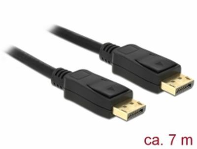 Delock Displayport 1.2 kabel samec > Displayport samec 4K 60 Hz 7 m