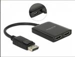 Delock Displayport 1.2 Splitter 1 x Displayport in > 2 x HDMI out 4K 30 Hz