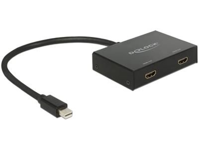 Delock Displayport 1.2 Splitter 1 x mini Displayport >2 x HDMI out 4K 87696 Delock Displayport 1.2 Splitter 1 x mini Di