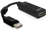 Delock Displayport 20pin samec > HDMI 19 pinový samice, délka 12,5 cm