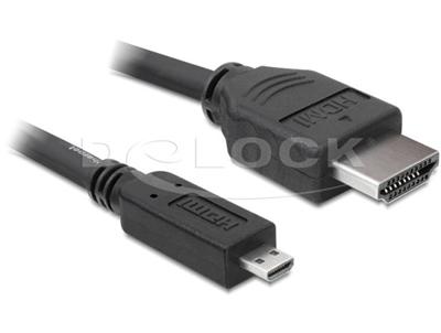 Delock HDMI 1.4 kabel A/D samec/samec, délka 1 metr