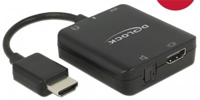 Delock HDMI Audio Extractor 4K 60 Hz compact