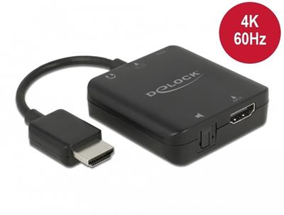 Delock HDMI Audio Extraktor 4K 60 Hz kompaktní