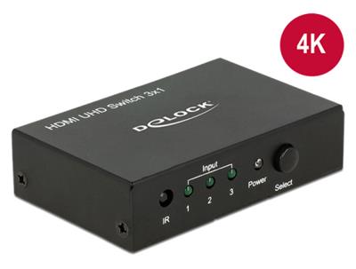 Delock HDMI UHD Switch 3 x HDMI in >1 x HDMI out 4K 18683 Delock HDMI UHD Switch 3 x HDMI in >1 x HDMI out 4K