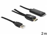 Delock High Speed HDMI kabel samec > IPad 30 pin samec + USB-A samec, 2m