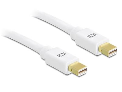 Delock Kabel Displayport mini samec > samec 2 m, bílý