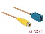 Delock Kabel FAKRA Z samice > RCA samice RG-179 32 cm