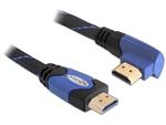 Delock Kabel High Speed HDMI s Ethernetem – HDMI A samec > HDMI A samec pravoúhlý 2 m