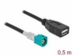 Delock Kabel HSD Z samec na USB 2.0 Typu-A samice 0,5 m