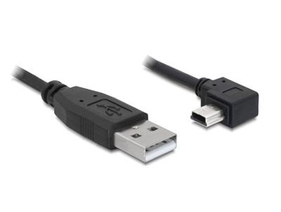 Delock kabel USB 2.0 A-samec > USB mini-B 5-pin samec pravoůhlý, 2 metry