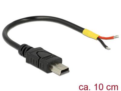 Delock Kabel USB 2.0 Mini-B samec > 2 x dráty bez konektoru 10 cm Raspberry Pi