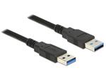 Delock Kabel USB 3.0 Typ-A samec > USB 3.0 Typ-A samec 1,0 m černý