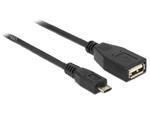 Delock kabel USB micro-B samec > USB 2.0-A samice OTG 50 cm