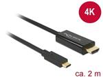 Delock kabel USB Type-C™ male > HDMI male (DP Alt Mode) 4K 30 Hz 2 m black 