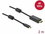 Delock Kabel z Active USB Type-C™ na HDMI, (DP Alt Mode) 4K 60 Hz 2 m