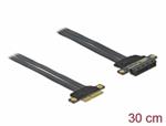 Delock Karta PCI Express Riser x4 na x4, s ohebným kabelem délky 30 cm