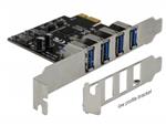 Delock Karta PCI Express USB 3.0 na 4 x externí konektor Typ-A (zásuvka)