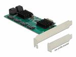 Delock Karta PCI Express x1 SATA se 8 porty - Low Profile