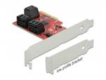 Delock Karta PCI Express x4 SATA se 6 porty - Low Profile