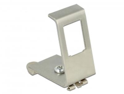 Delock Keystone Metal Mounting 1 Port for DIN rail