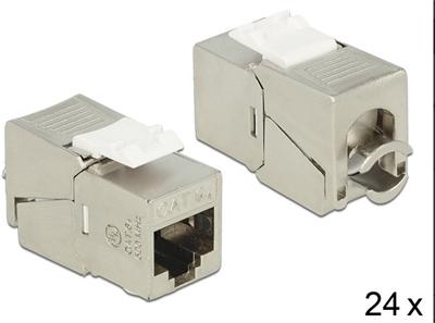 Delock Keystone Module RJ45 jack > LSA Cat.6A compact 24 pieces